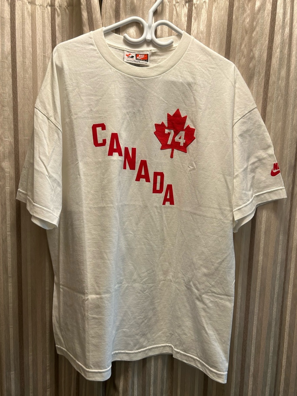 Nike White Team Canada '74 Graphic T-Shirt, Men’s Size XXL